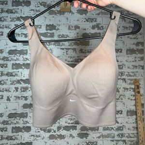 Nike Sports Bra in Light Tan